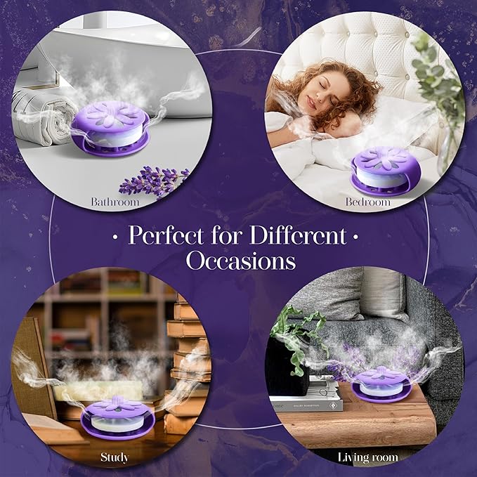 SHARLOVY Purple Shower Steamers Tray, Big Suction Cup Shower Steamer Tablet - Image 6