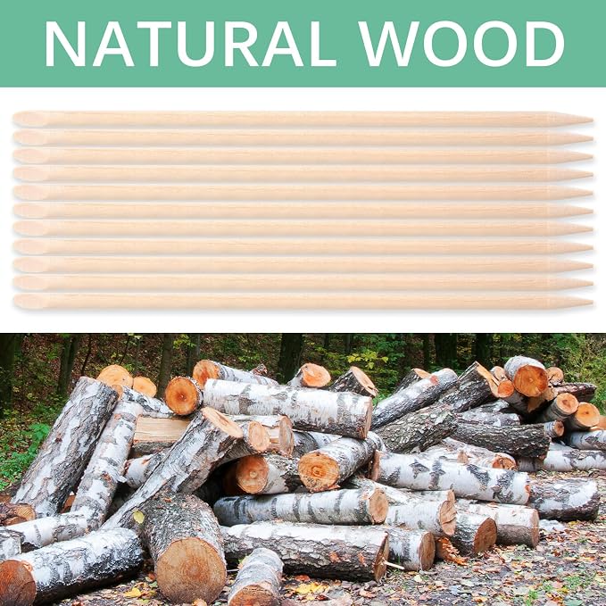 800 Pcs Orange Wood Sticks for Nails, Double Sided Multi-Use Wooden Cuticle - Image 7
