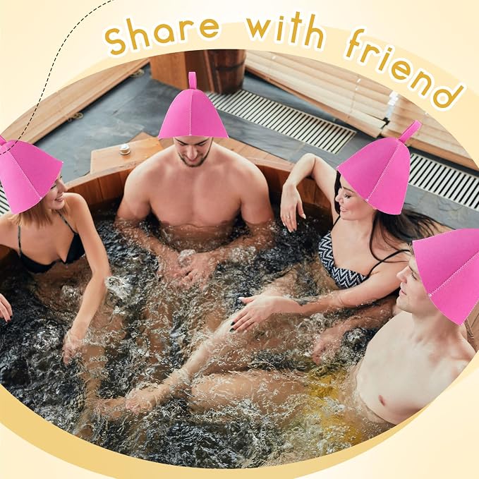 JaGely Sauna Hat for Men Women Sauna Hat Vaporarium Cap Russian Banya Cap for - Image 4