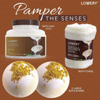 Gifts For Women Gift Basket for Women– 9 Piece Set of Vanilla Coconut Home Spa - Image 3