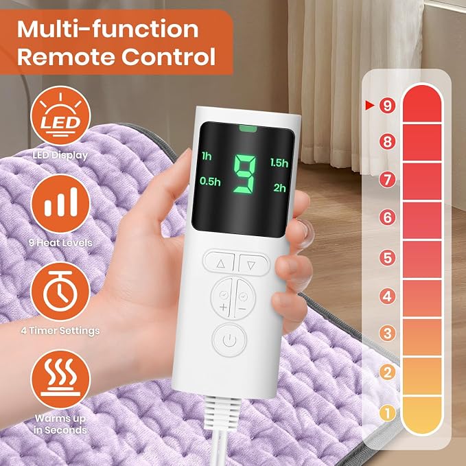 Heating Pad for Back Pain Relief, Heating Pads for Period Cramps - Image 2