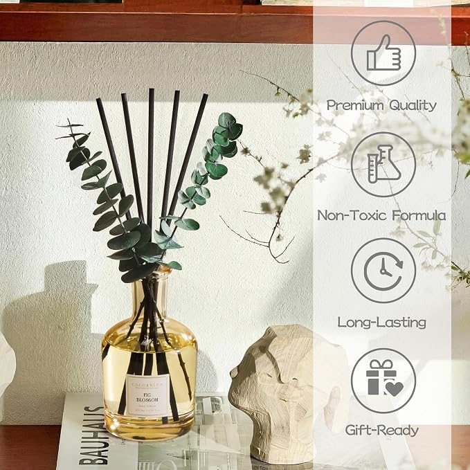 COCORRÍNA Fig Blossom Reed Diffuser – 6.76 oz Essential Oil - Image 6