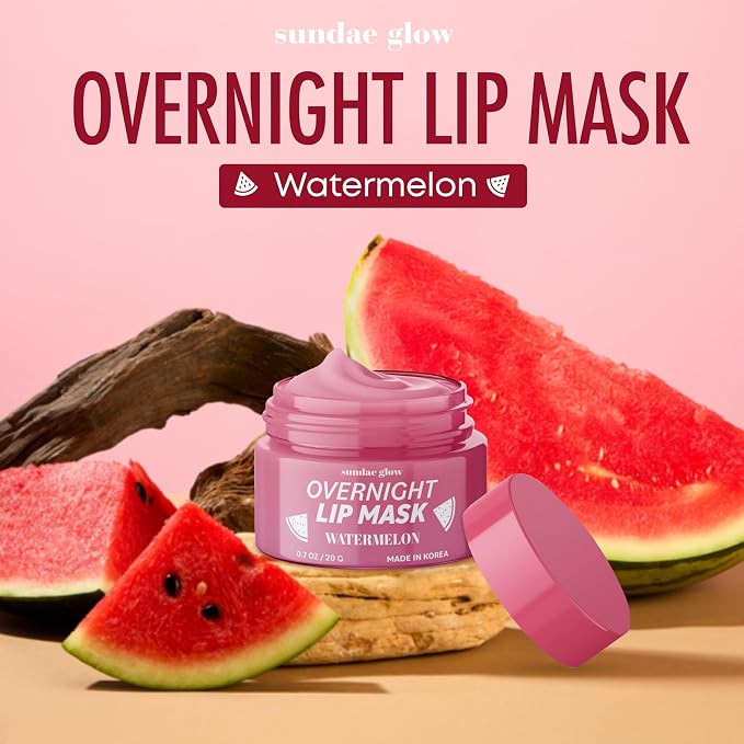 Lip Mask with Watermelon – Overnight Lip Repair, Intense Hydration & Smoothing - Image 3