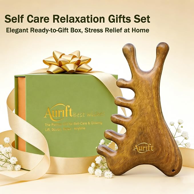 Mother’s Day Gift for Mom – Face Roller & Gua Sha Facial Tool in Premium Box – - Image 4