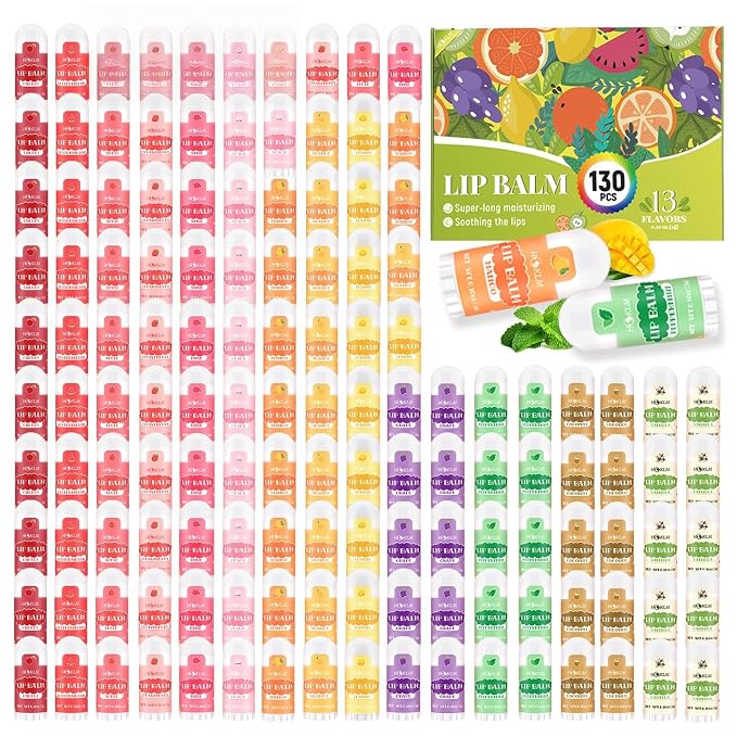 Mini Lip Balm 130 Pack, Natural Lip Balms by Unknown