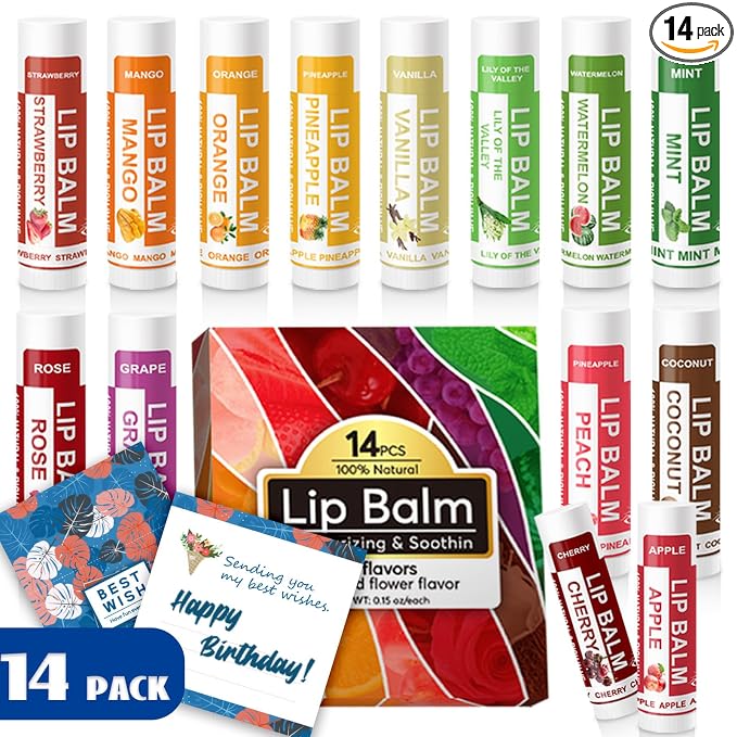 Yopela 14 Pack Natural Lip Balm in Bulk by yopela