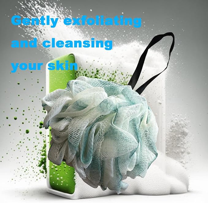 50g Bath Sponge Shower Loofah Mesh Pouf Bath Scrunchies Body Wash Puff Shower - Image 4