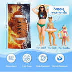 Personalized Beach Towel With Name, Custom Beach Towel with Text, Customized - Image 3