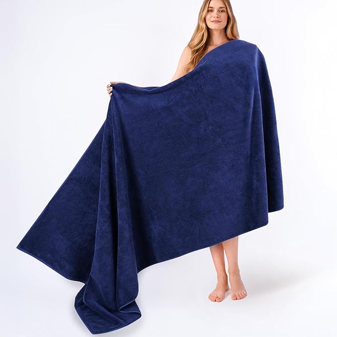 American Soft Linen 100% Cotton 600 GSM Turkish 40x80 Oversized Bath Towel Sheet by AmericanSoftLinen
