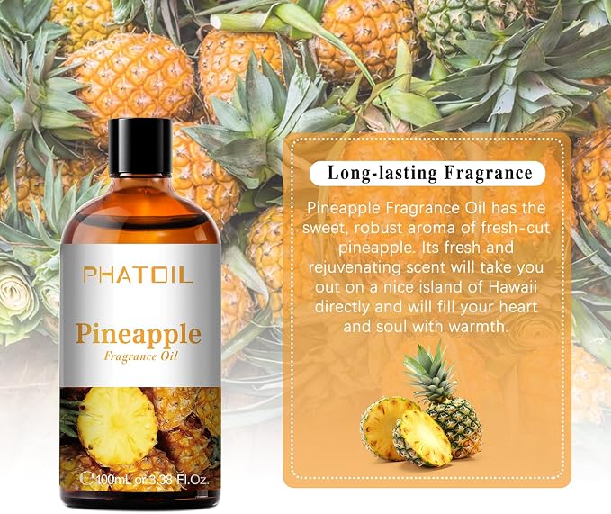 PHATOIL 3.38FL.OZ Pineapple Fragrance Oils - Image 5