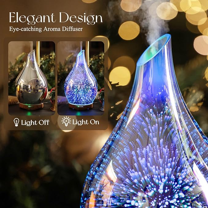 Porseme Essential Oil Diffuser 280ml Aromatherapy Ultrasonic Oil Diffusers 3D - Image 7