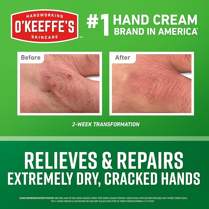 O'Keeffe's Working Hands Hand Cream in a Pumpable Jar - Image 2