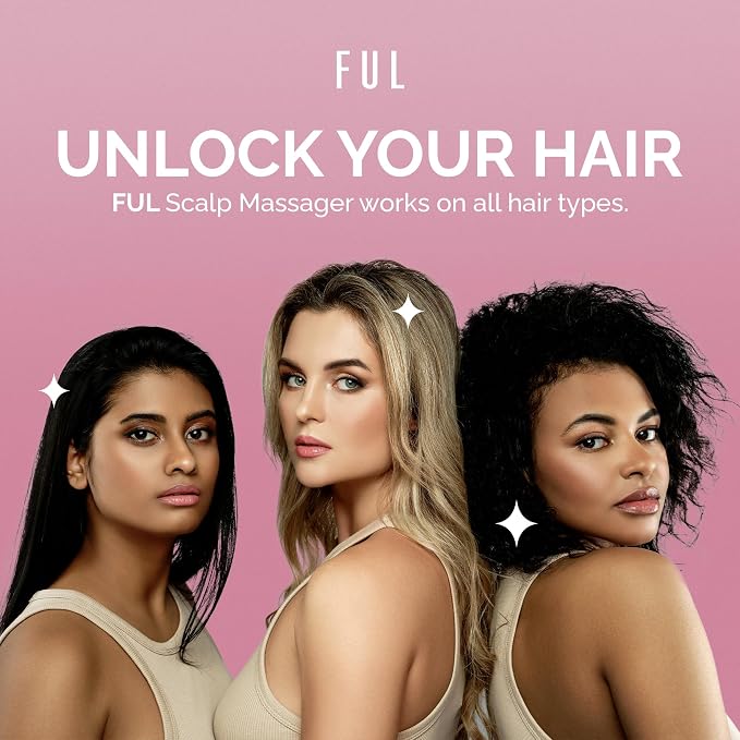 FUL Scalp Massager with Super Soft Silicone Brush - Image 6