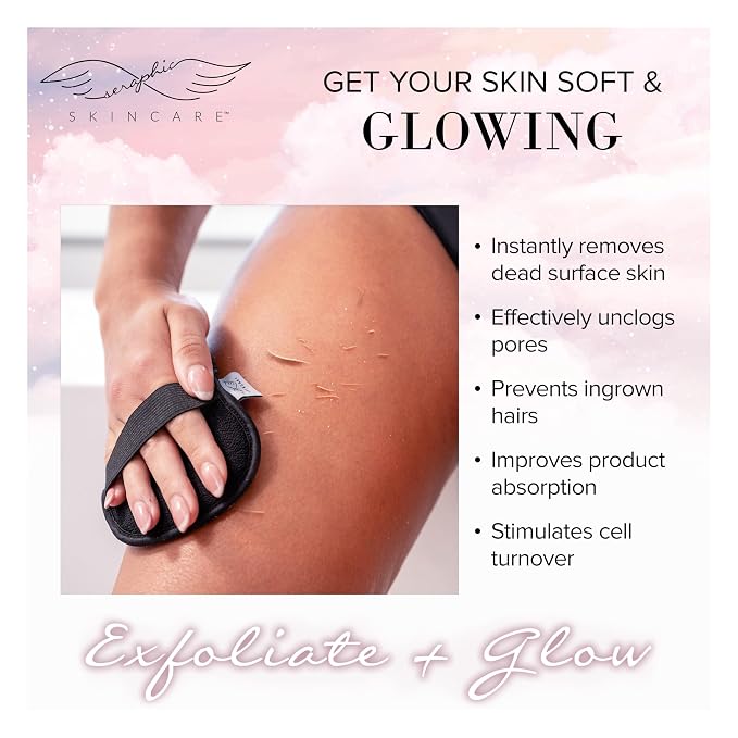 Seraphic Skincare Bikini Buffer – 100% Vegan Viscose Scrub Mitt - Image 5