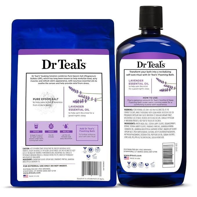 Dr. Teal's Epsom Salt Soaking Solution and Foaming Bath - Image 12