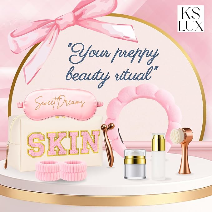 Preppy skincare set women, cute skin care kit - Image 7