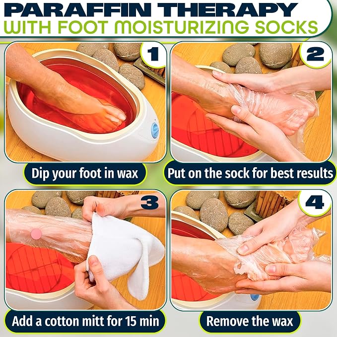 200 Pcs Plastic Foot Covers for Feet – 13 US Leak-Proof, Ribbed Anti-Slip Design - Image 5