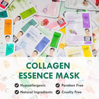 DERMAL Collagen Essence Sheet Mask 16 Combo Pack - Image 2