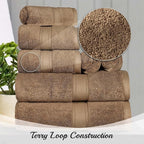 Superior Egyptian Cotton Pile 9 Piece Towel Set, Includes 3 Bath, 3 Hand - Image 7