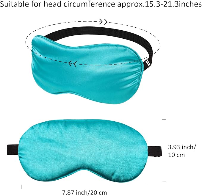 12 Pieces Silk Sleep Mask Pure Silk Sleep Eye Mask - Image 3