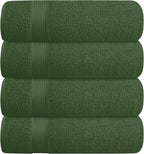 BELZZI Home Ultra Soft 4 Pack Oversized Bath Towel Set 27x54, Cotton Compact by Unknown