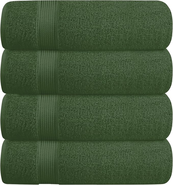 BELZZI Home Ultra Soft 4 Pack Oversized Bath Towel Set 27x54, Cotton Compact by Unknown