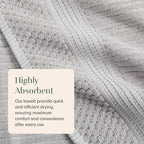 Springtree Home 100% Cotton Towel Set | 6 Piece Set | Super Soft & Absorbent - Image 8