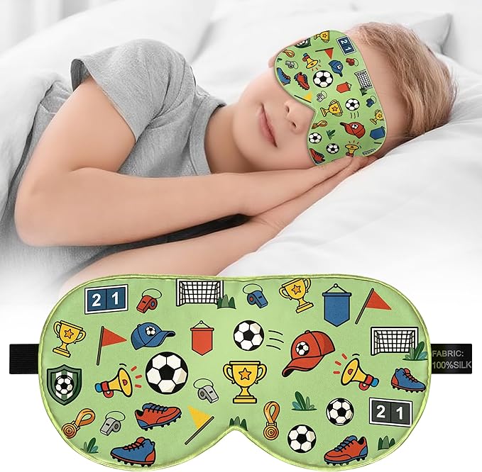 Kids Silk Sleep Mask – 100% Mulberry Silk Eye Cover, Kid Eye Mask by Unknown
