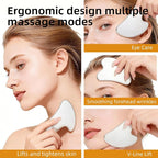 Stainless Steel Gua Sha & Lymphatic Contour Face Brush, Facial Brush - Image 3