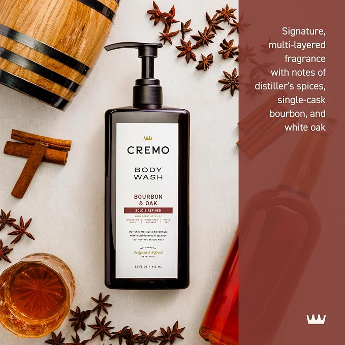Cremo Rich-Lathering Bourbon & Oak Body Wash - Image 2