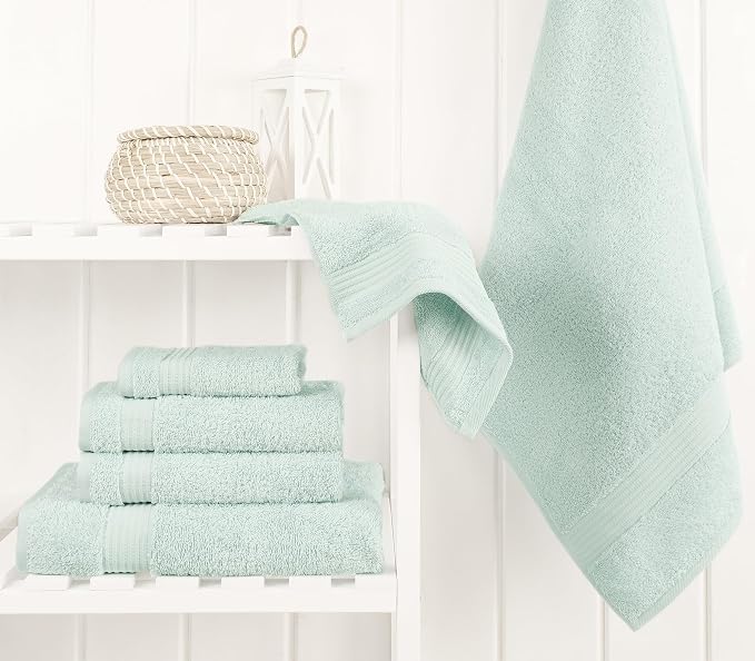 Cotton Paradise 6 Piece Towel Set, 100% Cotton Soft Absorbent Turkish Towels - Image 2