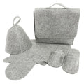 MERRYHAPY 1set Felt Sauna Hat Thick Water Absorbent Sauna Gloves Comfortable by MERRYHAPY