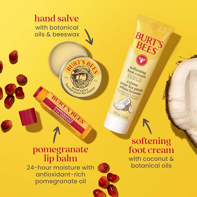 Burt's Bees Mothers Day Gifts Ideas, Tips and Toes Kit, 6 Travel Size Products - Image 7