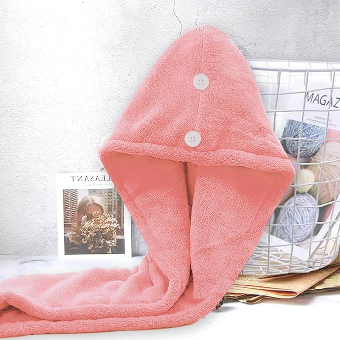 Microfiber Hair Drying Towel Wrap - Image 2
