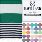 HAVLULAND Turkish Beach Towels, Oversized 40"x72" Turkish Bath Towel, Highly by Havluland