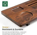 Luxury Teak Bathtub Tray for Freestanding Bath - Image 4