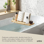Umbra Aquala Bathtub Tray Extendable Caddy - Image 5
