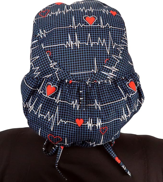 Sparkling EARTH Big Hair Ponytail Classic Surgical Style Scrub Working Cap - Image 5