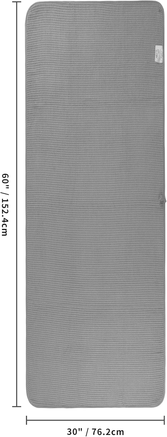 POLYTE 430 GSM Microfiber Oversize Quick Dry Lint Free Bath Towel, 60 x 30 in - Image 3
