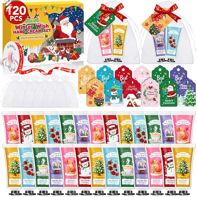 VISCOO 120 Sets Christmas Hand Cream Gift Set by VISCOO