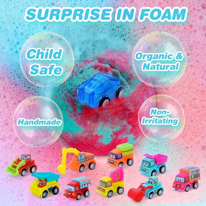 Bath Bombs for Kids with Surprise Toys Inside, 6 Pack Bath Bombs Gift Set with - Image 2