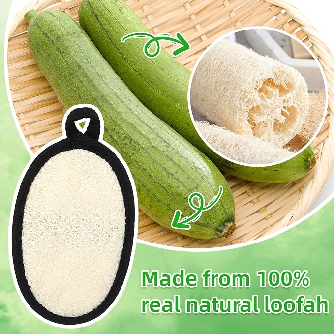 Boao 24 Pcs Loofah Pack Loofah Pads Bulk - Image 4