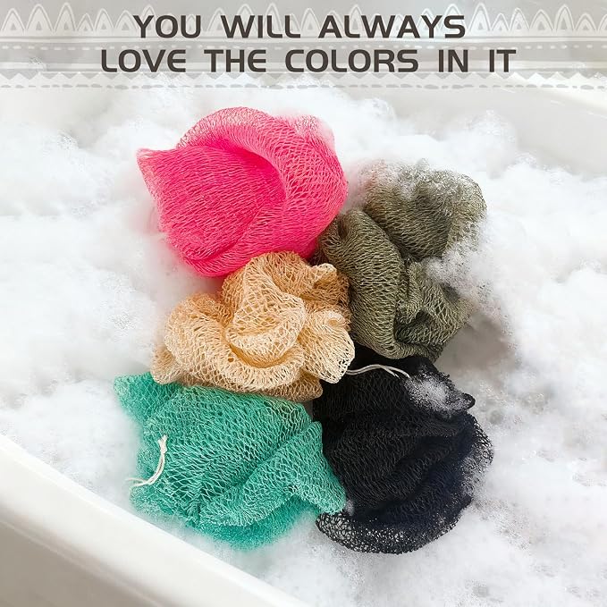 SPMKTBOZAI African Net Sponge Authentic, Loofah Exfoliating Body Scrubber Bath - Image 5