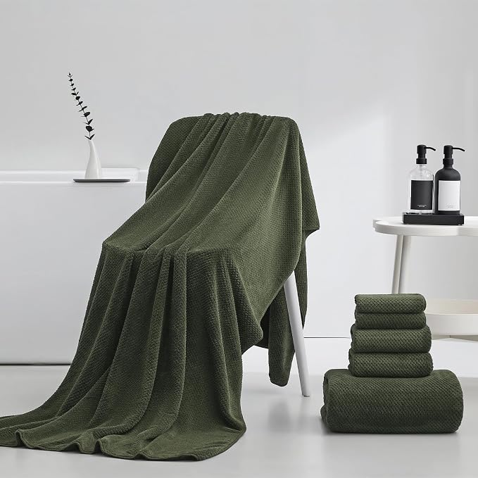 Extra Large Bath Towels Set for Bathroom 30x60 Inches Super Soft Light Weight - Image 4