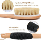 OWIIZI Back Scrubber Brush for Shower, Long Stiff Bristle Body Bath Brushes - Image 2