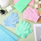 6 Pack African Net Sponge Exfoliating Glove Set, Including 3 Pcs Bath Sponge - Image 5