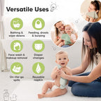 6-Pack Baby Washcloths – Soft Absorbent Viscose from Bamboo Washcloths - Image 6
