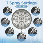 MakeFit Filtered Shower Head Brushed Nickel - Image 6