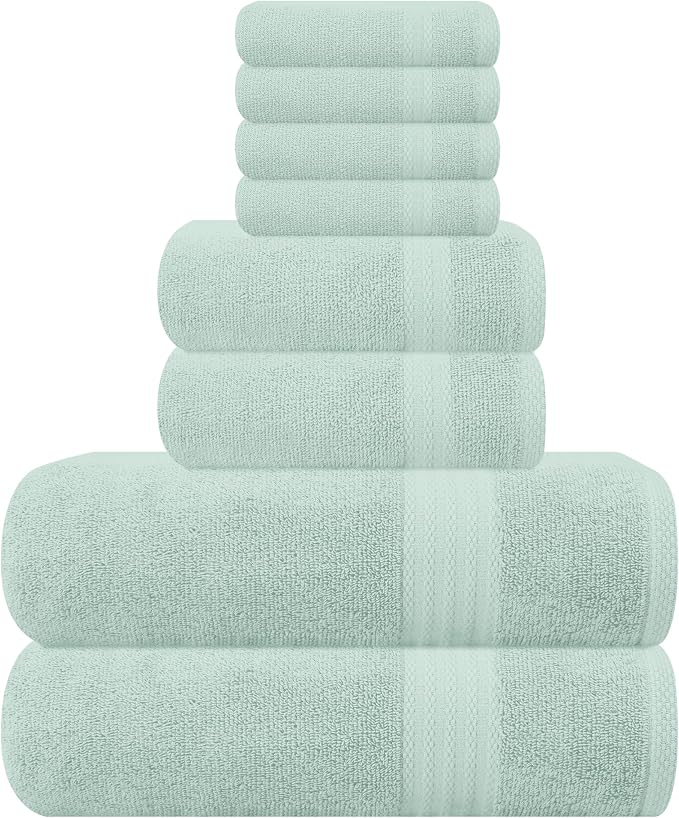 GLAMBURG Ultra Soft 8-Piece Towel Set by GLAMBURG