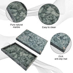 Pure Natural Marble Tray for Bathroom, Sink. Cosmetics, toiletries, etc. can be - Image 3